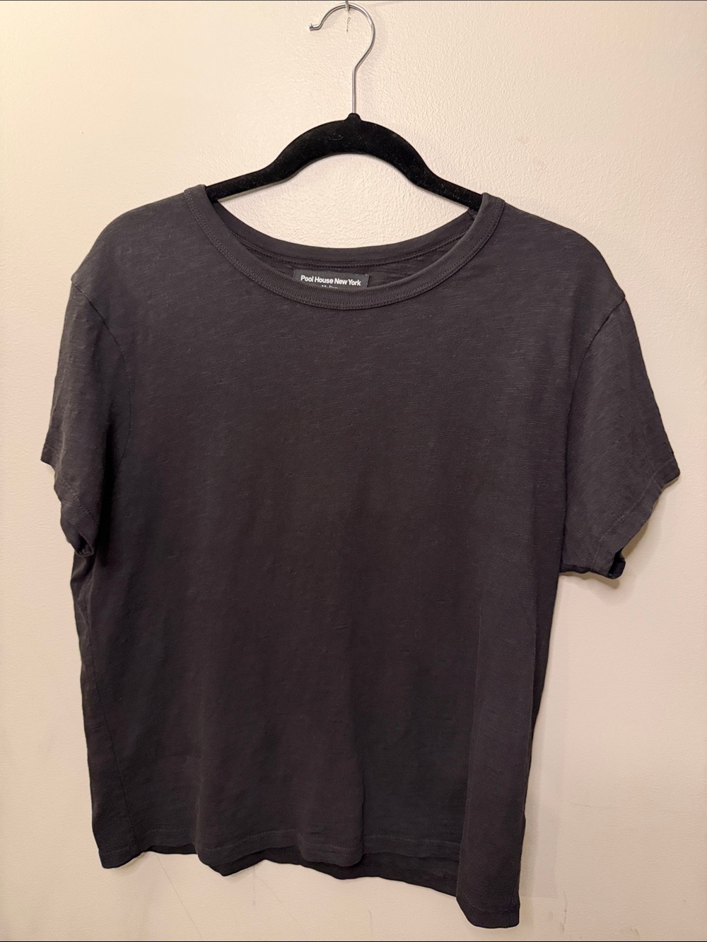 Black Crewneck Short Sleeve Tee